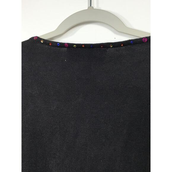 Tiara International Christmas Collection Cardigan Sweater Womens Medium‎ Beaded - Picture 10 of 11
